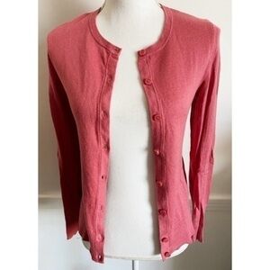 Ann Taylor • Blush Pink Button Up Cardigan